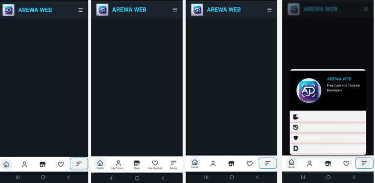Arewa Mobile Bottom Navigation Bar for WordPress