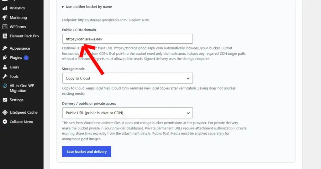 How to Connect Google Cloud Storage to WordPress with Arewa S3 Media Library 21 Arewa S3 Media Library