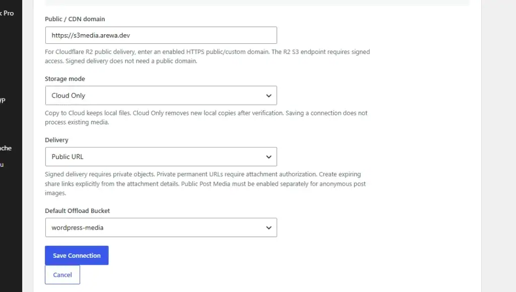 Configure the R2 Domain in Arewa S3 Media Library