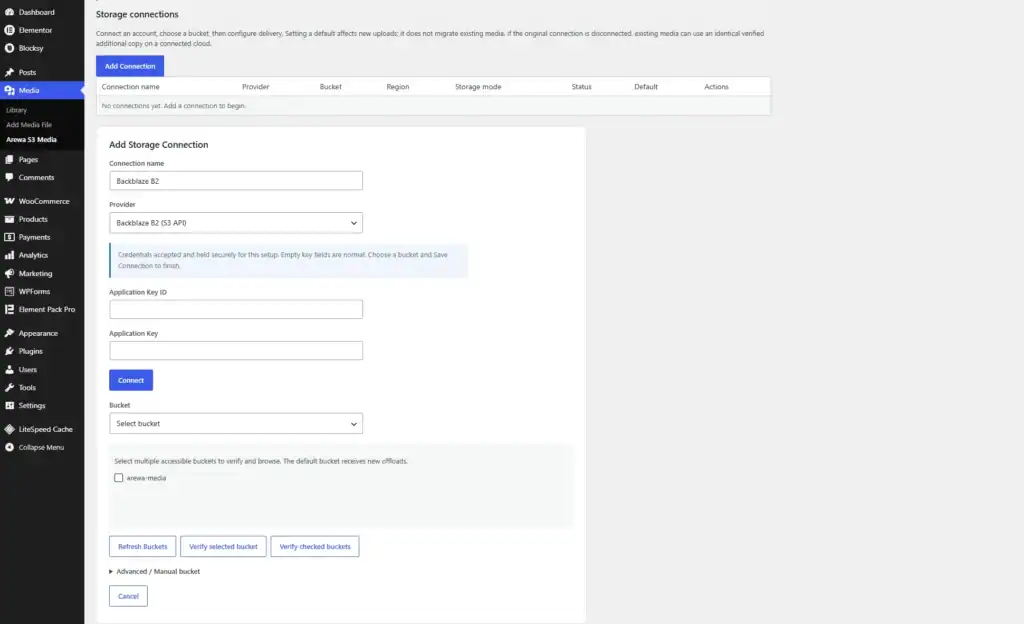 Connect Your Backblaze B2 Account
