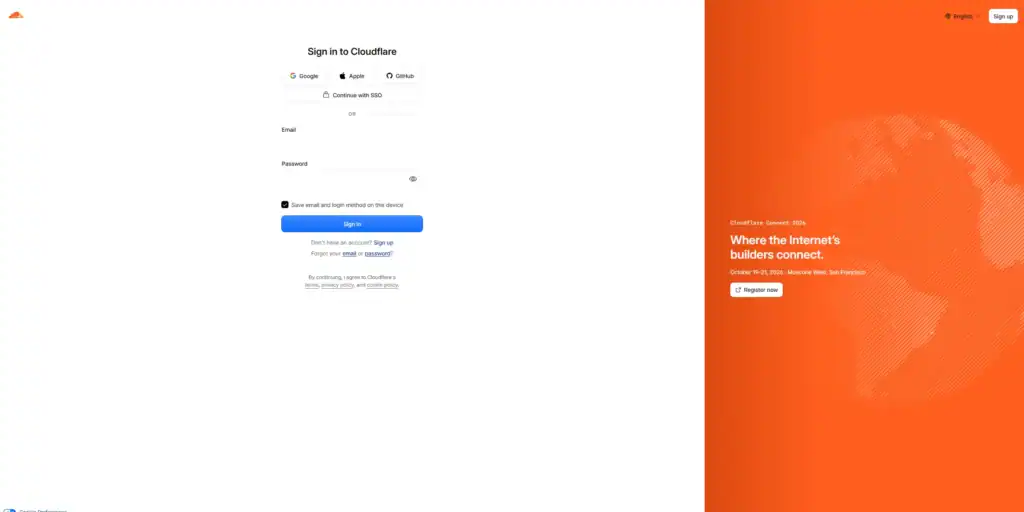 Create a Cloudflare Account