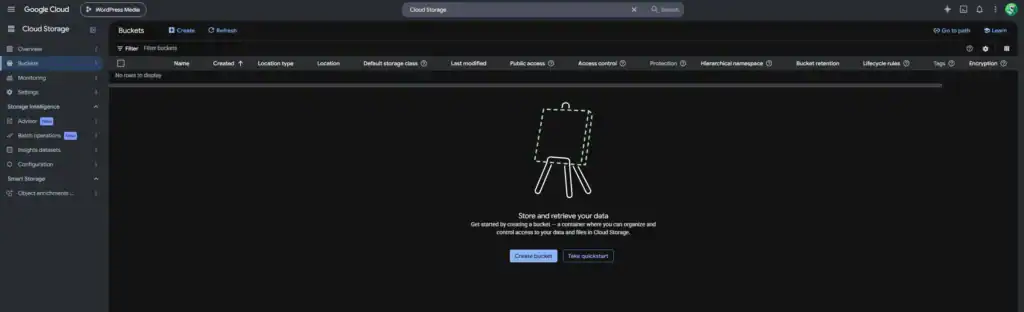 How to Connect Google Cloud Storage to WordPress with Arewa S3 Media Library 5 Create a Google Cloud Storage Bucket
